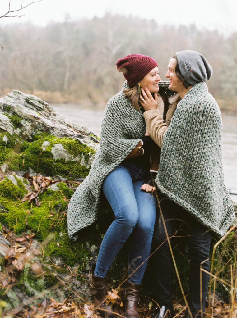 engagement photo at Biltmore estate