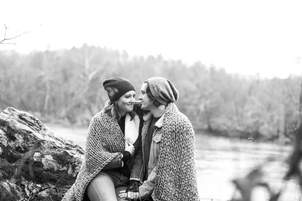 engagement photo at Biltmore estate