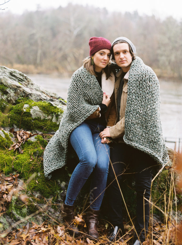 engagement photo at Biltmore estate