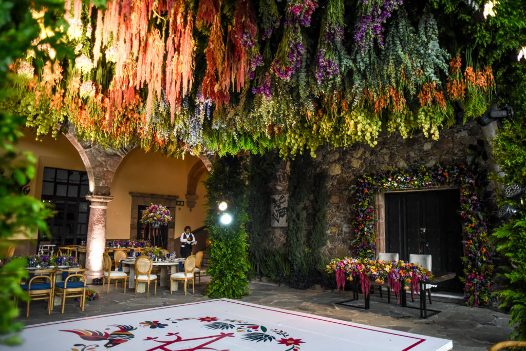floral ceiling installation san Miguel
