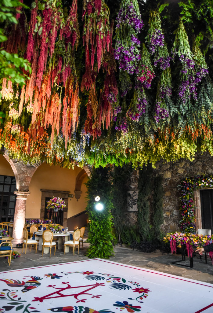 floral ceiling installation san Miguel