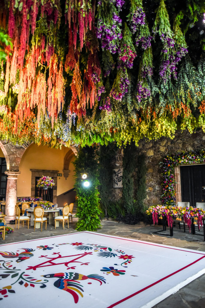 floral ceiling installation san Miguel