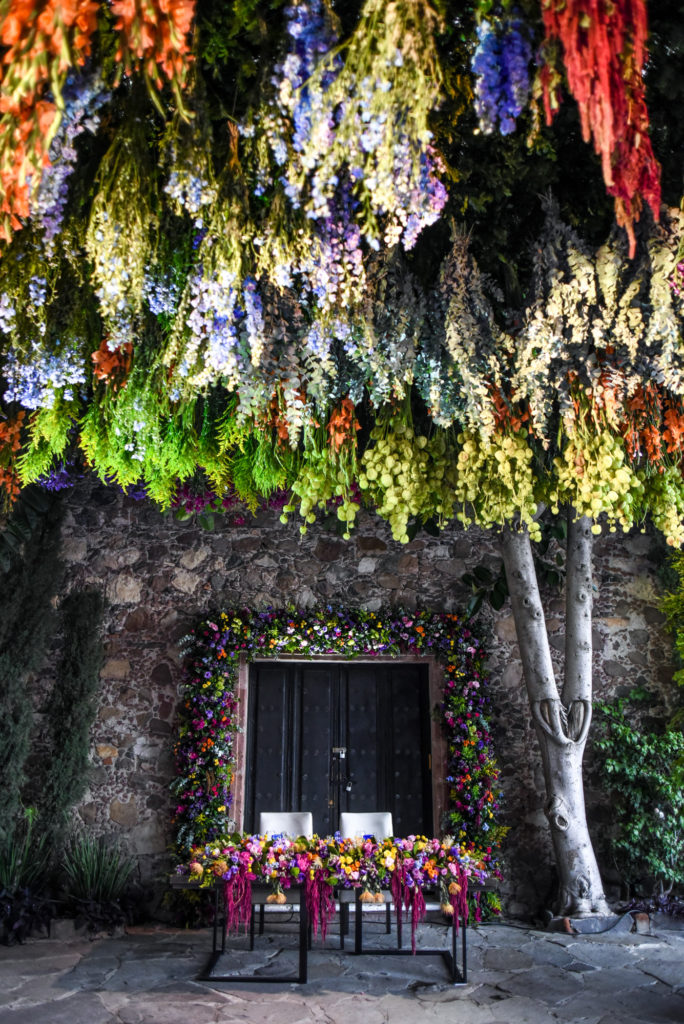 floral ceiling installation san Miguel