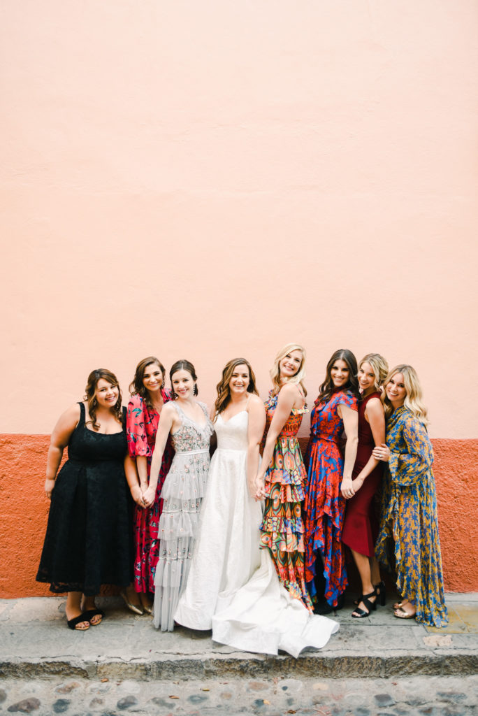 bridesmaids in san Miguel de Allende