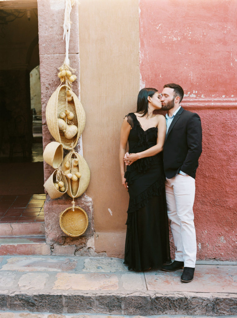 San Miguel de Allende engagement photo shot on film