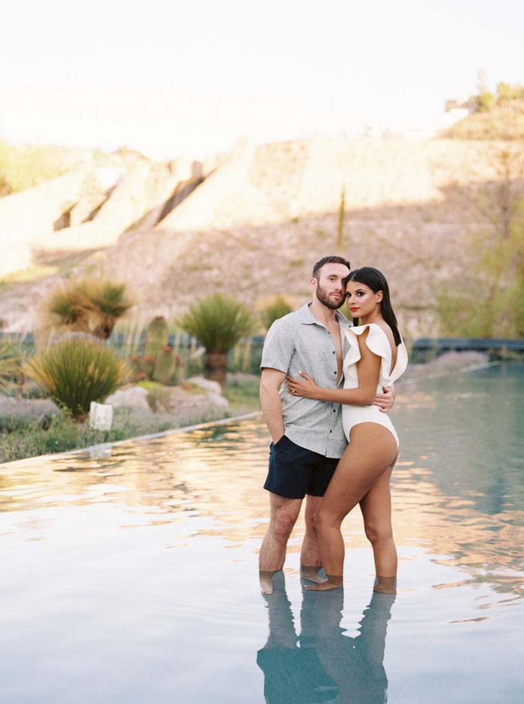 Live Aqua San Miguel pool engagement photo